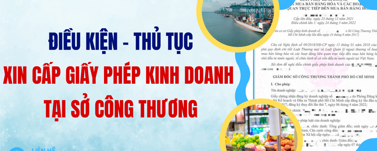 Thủ tục cấp giấy phép kinh doanh tại Sở Công Thương