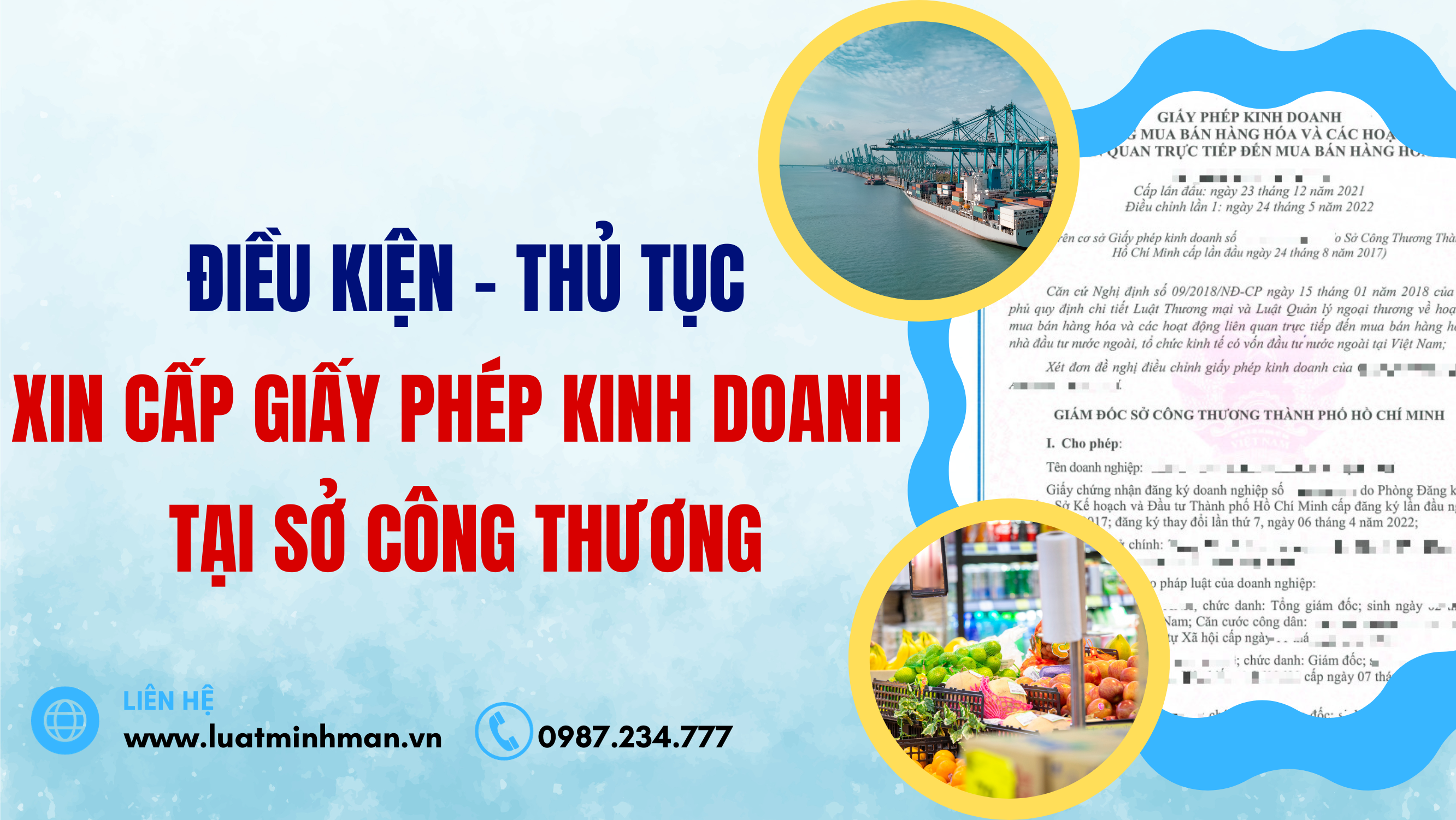 Thủ tục cấp giấy phép kinh doanh tại Sở Công Thương